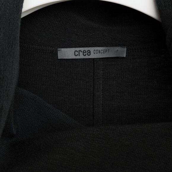 Crea Concept AW/18 Dark Charcoal Jersey Asymmetrical Zip Coatigan - Picture 9 of 12